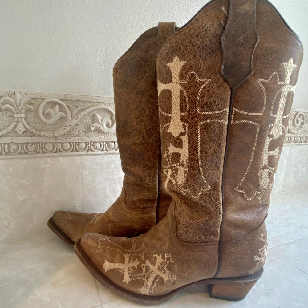Corral Circle G Leather Western Cowgirl Boots